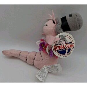 Bubba Gump Louie Shrimp Plush Maui Hat & Lei 11.5" NWT Fiesta